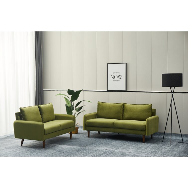 Mercer41 Cococon 2 Piece Velvet Living Room Set | Wayfair